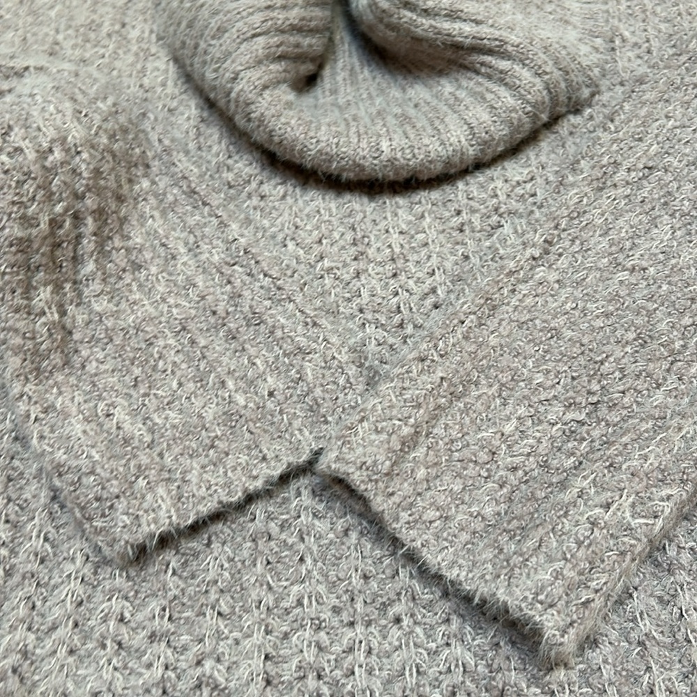 Cozy Beige Turtleneck Sweater - Picture 12 of 12